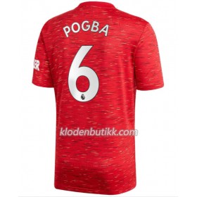 Manchester United Paul Pogba 6 Hjemme Fotballdrakt 2020-2021 Kortermet